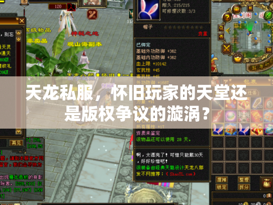 天龙私服，怀旧玩家的天堂还是版权争议的漩涡？