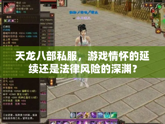 天龙八部私服，游戏情怀的延续还是法律风险的深渊？