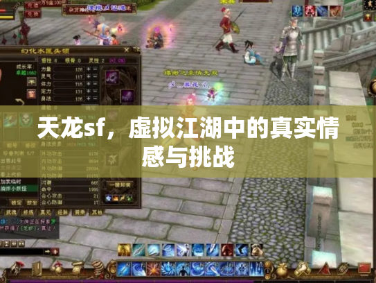 天龙sf，虚拟江湖中的真实情感与挑战