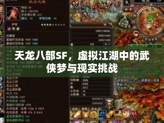 天龙八部SF，虚拟江湖中的武侠梦与现实挑战