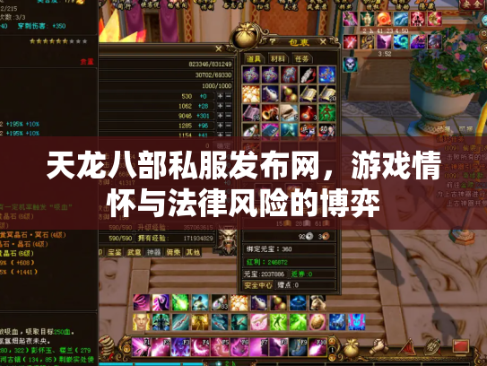 天龙八部私服发布网，游戏情怀与法律风险的博弈