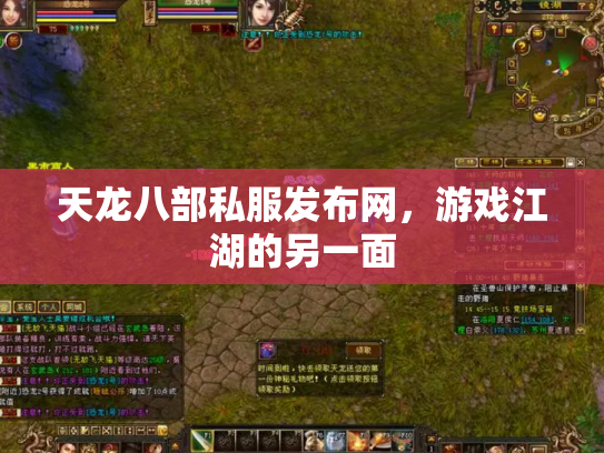 天龙八部私服发布网，游戏江湖的另一面