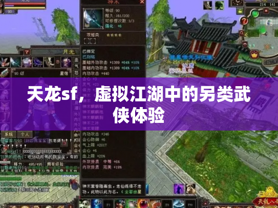 天龙sf，虚拟江湖中的另类武侠体验