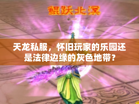 天龙私服，怀旧玩家的乐园还是法律边缘的灰色地带？