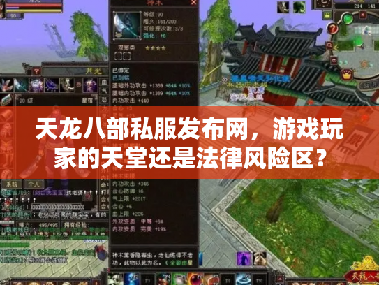 天龙八部私服发布网，游戏玩家的天堂还是法律风险区？
