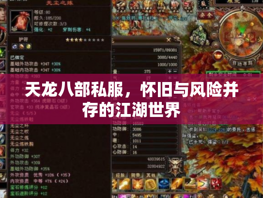天龙八部私服，怀旧与风险并存的江湖世界