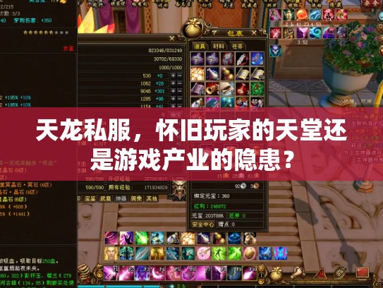 天龙私服，怀旧玩家的天堂还是游戏产业的隐患？