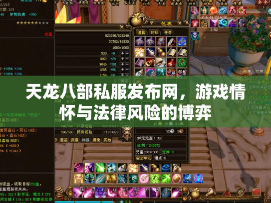 天龙八部私服发布网，游戏情怀与法律风险的博弈
