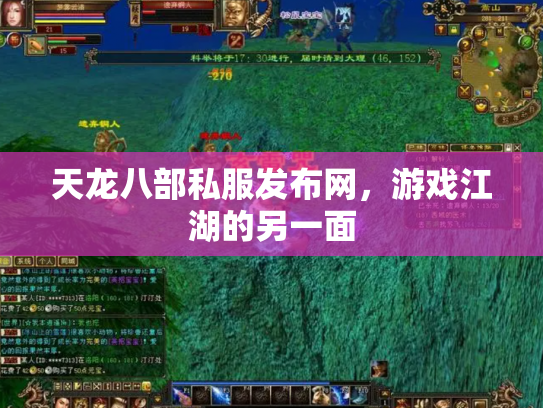 天龙八部私服发布网，游戏江湖的另一面