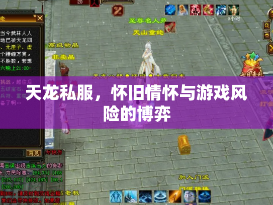天龙私服，怀旧情怀与游戏风险的博弈