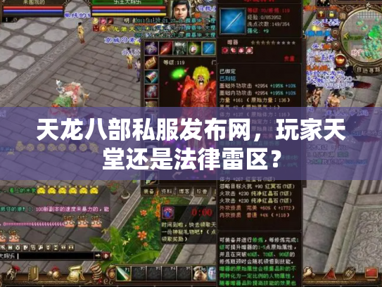 天龙八部私服发布网，玩家天堂还是法律雷区？