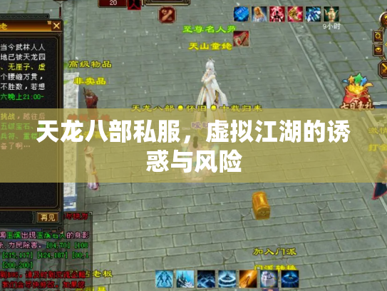 天龙八部私服，虚拟江湖的诱惑与风险