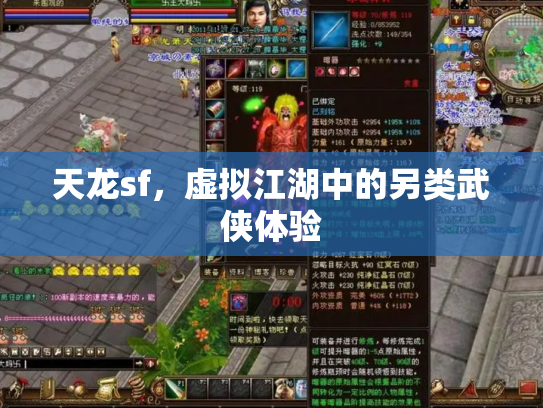 天龙sf，虚拟江湖中的另类武侠体验