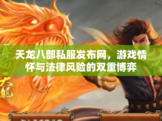 天龙八部私服发布网，游戏情怀与法律风险的双重博弈