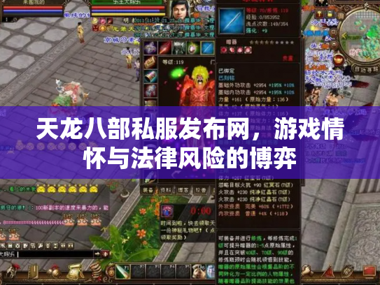 天龙八部私服发布网，游戏情怀与法律风险的博弈