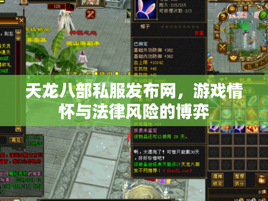 天龙八部私服发布网，游戏情怀与法律风险的博弈