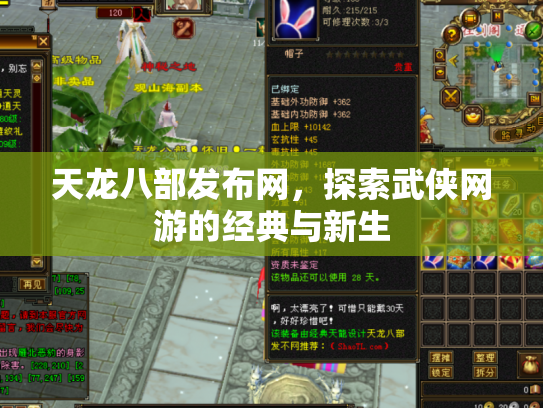 天龙八部发布网，探索武侠网游的经典与新生