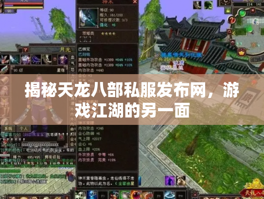 揭秘天龙八部私服发布网，游戏江湖的另一面