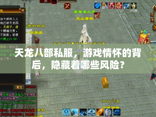 天龙八部私服，游戏情怀的背后，隐藏着哪些风险？