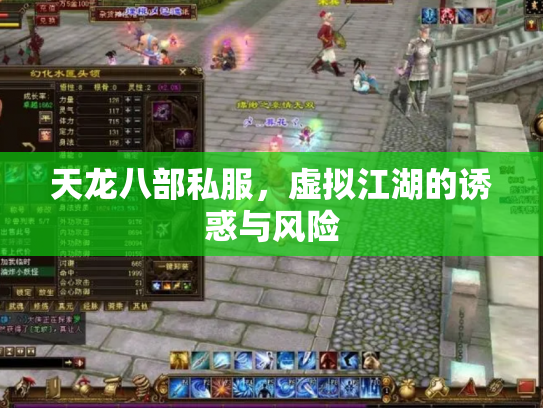 天龙八部私服，虚拟江湖的诱惑与风险