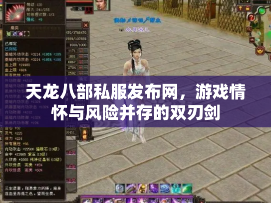 天龙八部私服发布网，游戏情怀与风险并存的双刃剑