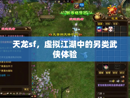 天龙sf，虚拟江湖中的另类武侠体验