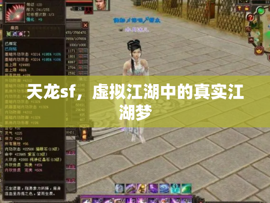 天龙sf，虚拟江湖中的真实江湖梦