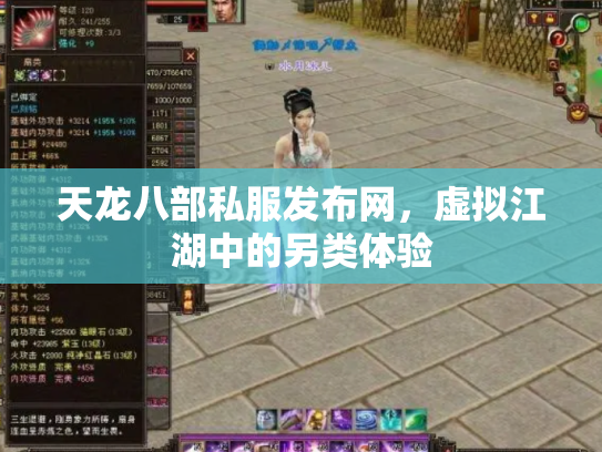 天龙八部私服发布网，虚拟江湖中的另类体验