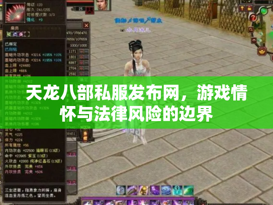 天龙八部私服发布网，游戏情怀与法律风险的边界