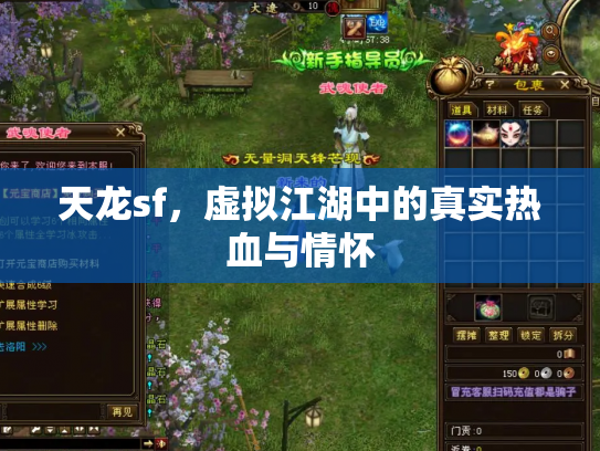 天龙sf，虚拟江湖中的真实热血与情怀