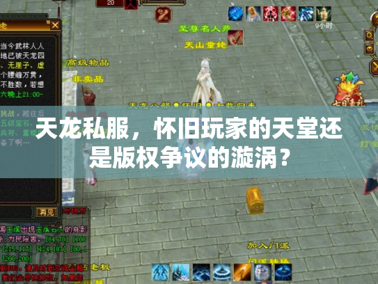 天龙私服，怀旧玩家的天堂还是版权争议的漩涡？