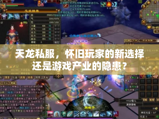 天龙私服，怀旧玩家的新选择还是游戏产业的隐患？