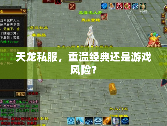 天龙私服，重温经典还是游戏风险？
