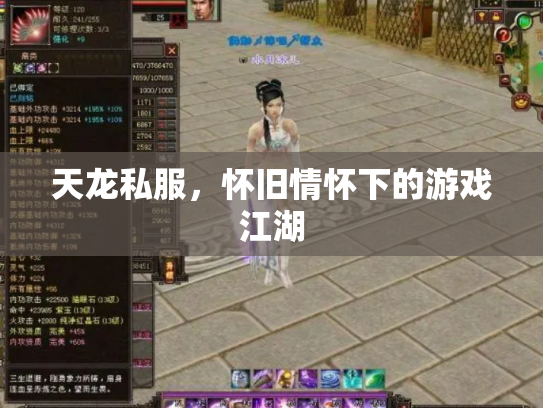 天龙私服，怀旧情怀下的游戏江湖