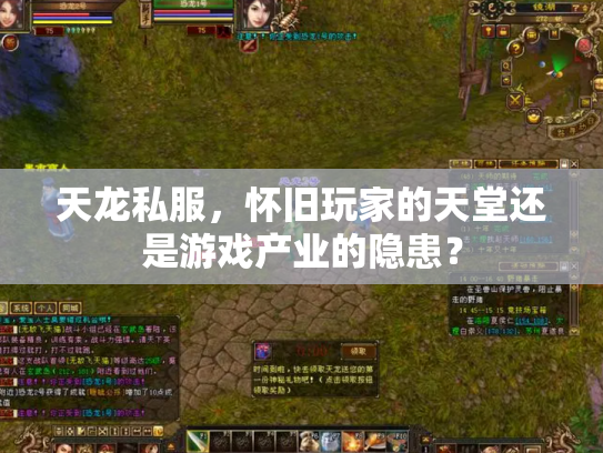 天龙私服，怀旧玩家的天堂还是游戏产业的隐患？