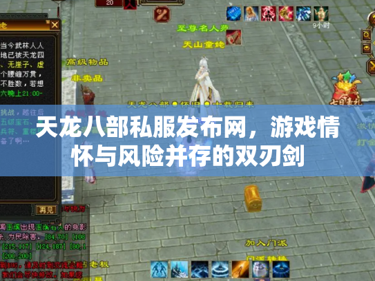 天龙八部私服发布网，游戏情怀与风险并存的双刃剑