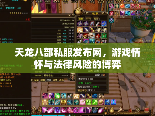 天龙八部私服发布网，游戏情怀与法律风险的博弈