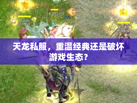 天龙私服，重温经典还是破坏游戏生态？
