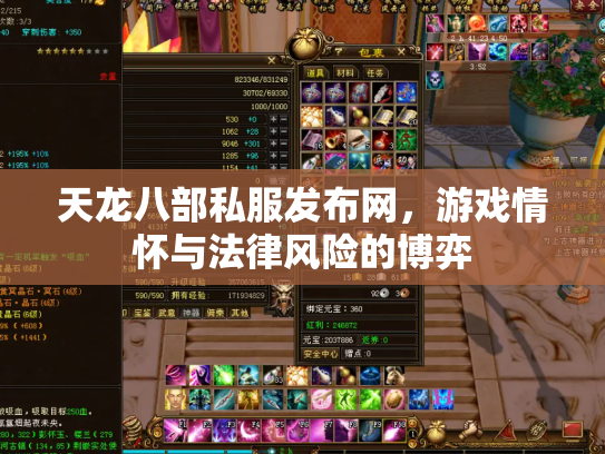 天龙八部私服发布网，游戏情怀与法律风险的博弈