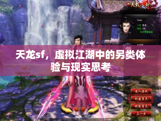 天龙sf，虚拟江湖中的另类体验与现实思考