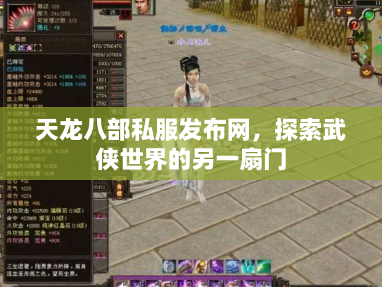 天龙八部私服发布网，探索武侠世界的另一扇门