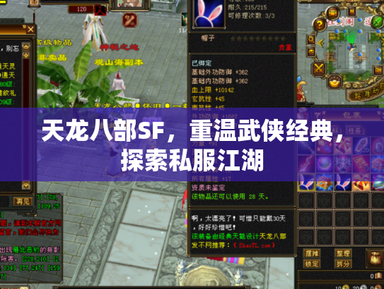天龙八部SF，重温武侠经典，探索私服江湖