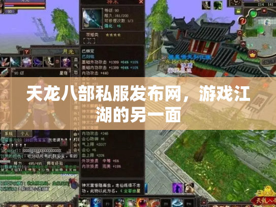 天龙八部私服发布网，游戏江湖的另一面