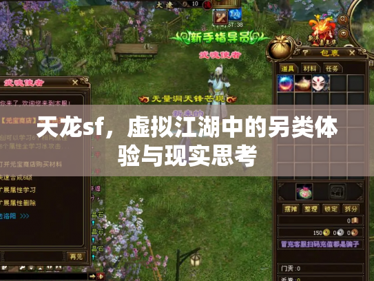 天龙sf，虚拟江湖中的另类体验与现实思考