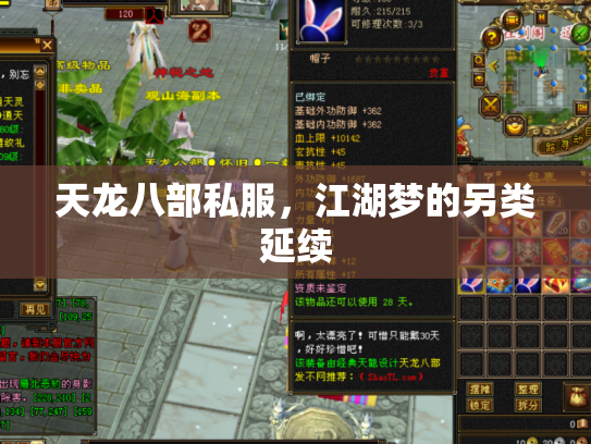 天龙八部私服，江湖梦的另类延续