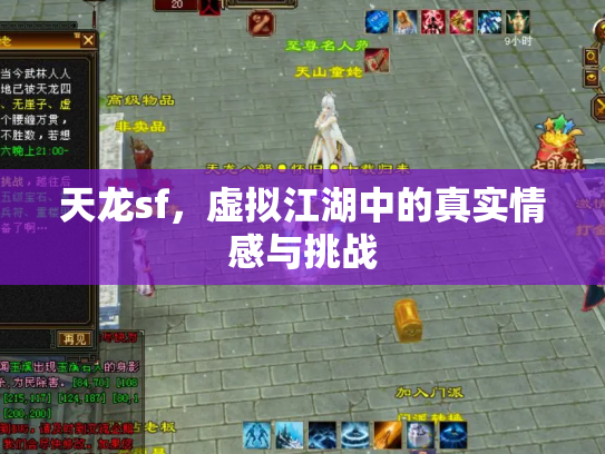 天龙sf，虚拟江湖中的真实情感与挑战