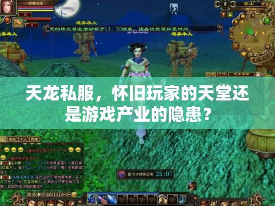 天龙私服，怀旧玩家的天堂还是游戏产业的隐患？
