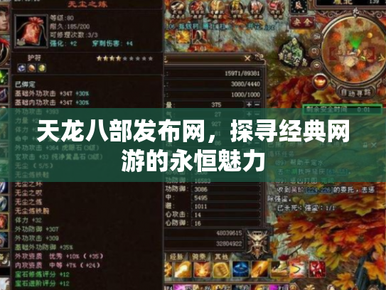 天龙八部发布网，探寻经典网游的永恒魅力