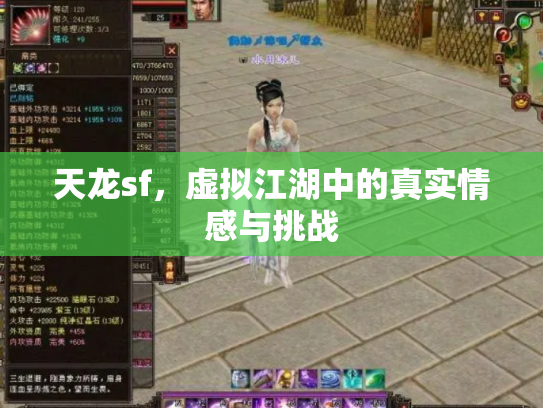 天龙sf，虚拟江湖中的真实情感与挑战
