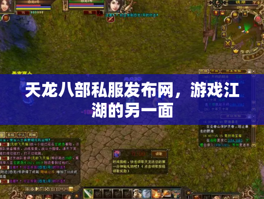 天龙八部私服发布网，游戏江湖的另一面